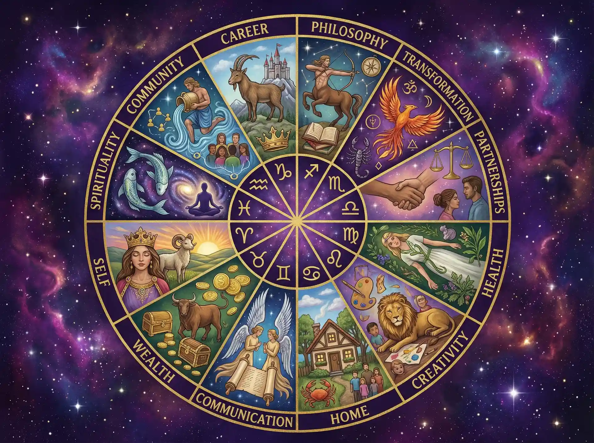 十二宫位解析 - 温暖的抱抱电影 | 占星学知识